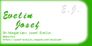 evelin josef business card